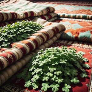 Koniczyna w sztuce tkackiej Maroka