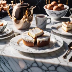 Marmurowe serwisy do kawy i herbaty