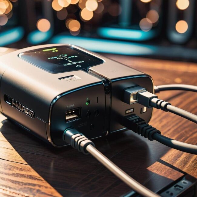 Moc energetyczna ładowarki USB w gniazdku