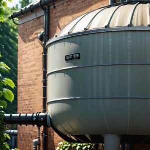 Montaż zbiornika deszczówki do rynny