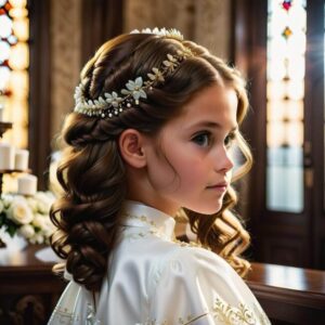 Proste i eleganckie uczesanie na pierwszą komunię