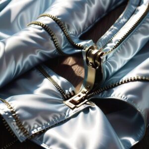 Przygotowanie materiałów do wszywania zamka w tunelu