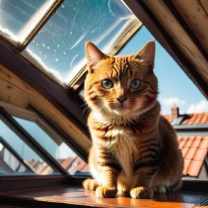 Siatki zabezpieczające okna dachowe przed kocimi przygodami