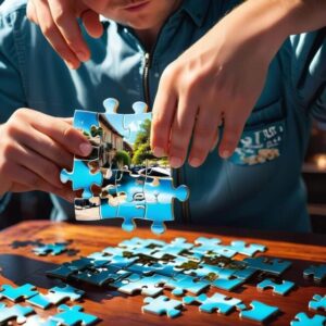 Sklejanie puzzli jako hobby