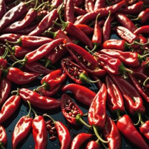 Suszenie chili na patelni