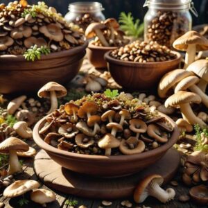 Suszenie grzybów na bigos