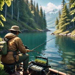 Symulator wędkowania z różnymi metodami połowu