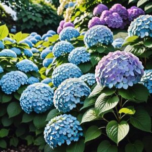 hortensje w ogrodzie zdjęcia